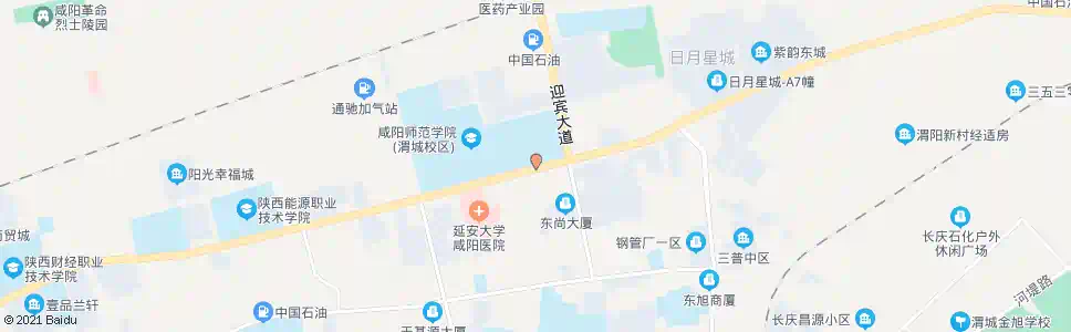 咸阳师院东门_公交站地图_咸阳公交_妙搜公交查询2025