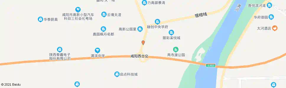 咸阳西宝立交西_公交站地图_咸阳公交_妙搜公交查询2025