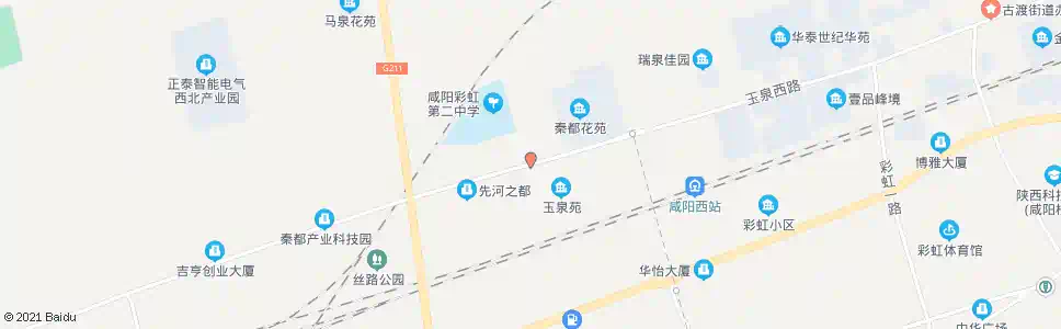咸阳玉泉路口_公交站地图_咸阳公交_妙搜公交查询2025