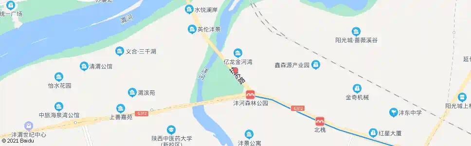 咸阳亿龙金河湾_公交站地图_咸阳公交_妙搜公交查询2025