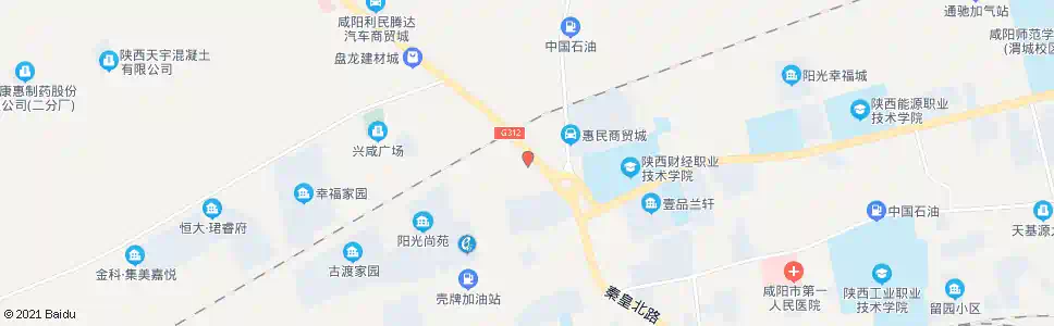 咸阳氮肥厂_公交站地图_咸阳公交_妙搜公交查询2025
