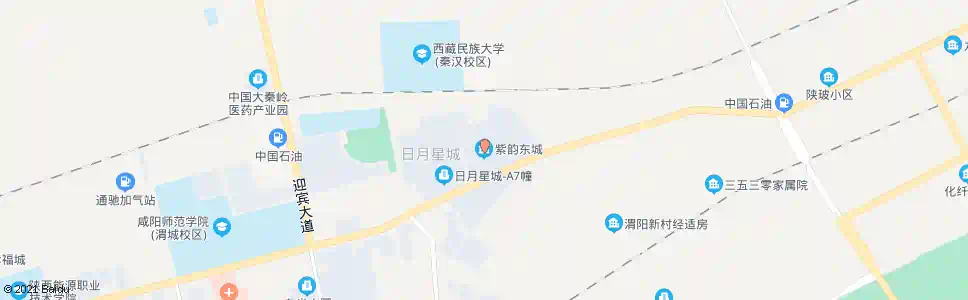 咸阳紫韵东城_公交站地图_咸阳公交_妙搜公交查询2025