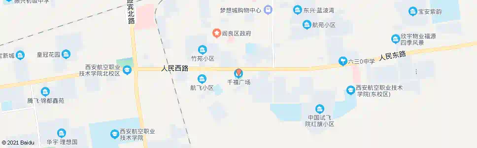 咸阳千禧广场_公交站地图_咸阳公交_妙搜公交查询2025