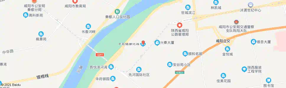 咸阳宇宏健康花城_公交站地图_咸阳公交_妙搜公交查询2025