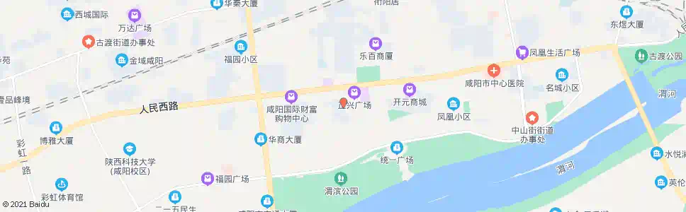 咸阳民生商厦_公交站地图_咸阳公交_妙搜公交查询2025