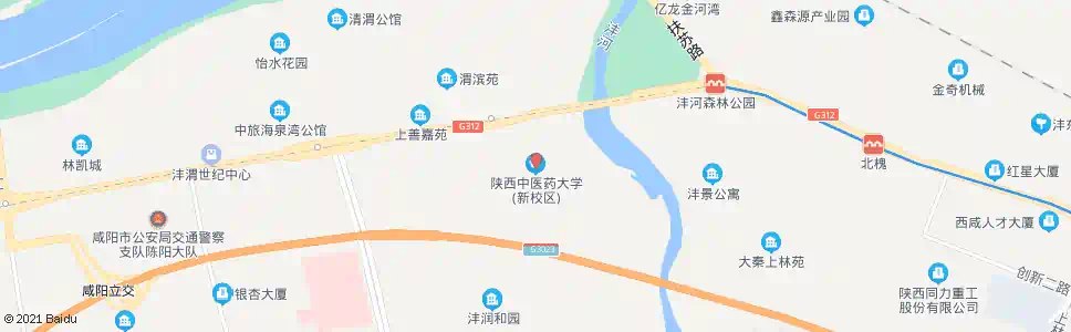 咸阳陕西中医学院_公交站地图_咸阳公交_妙搜公交查询2025