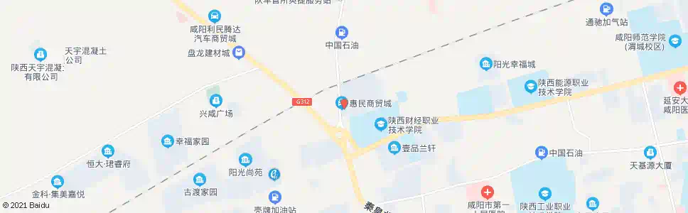 咸阳石化大道_公交站地图_咸阳公交_妙搜公交查询2025