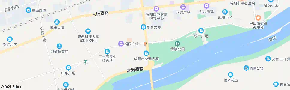咸阳体育场十字_公交站地图_咸阳公交_妙搜公交查询2025