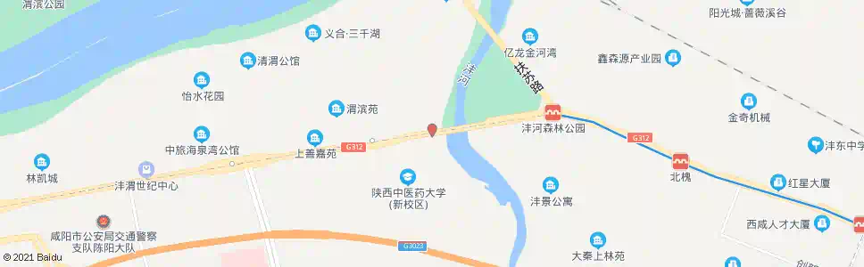 咸阳统一路(沣河桥)_公交站地图_咸阳公交_妙搜公交查询2025