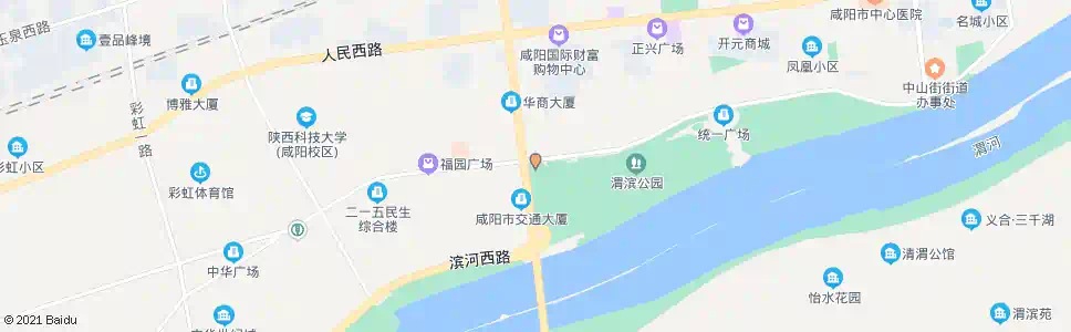 咸阳体育场什字_公交站地图_咸阳公交_妙搜公交查询2025