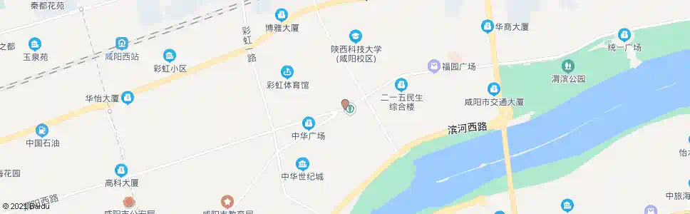 咸阳陕中附院_公交站地图_咸阳公交_妙搜公交查询2025