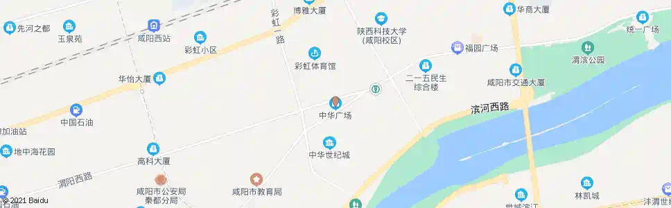 咸阳中华广场_公交站地图_咸阳公交_妙搜公交查询2025