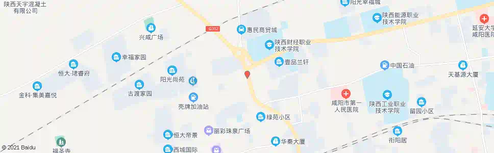咸阳文林路西口_公交站地图_咸阳公交_妙搜公交查询2025