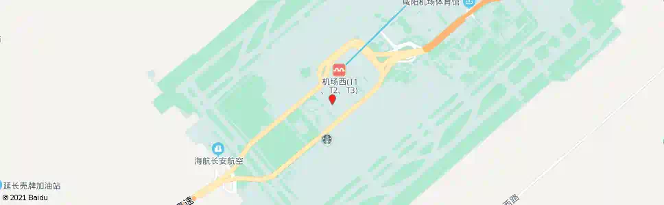 咸阳T3航站楼_公交站地图_咸阳公交_妙搜公交查询2025