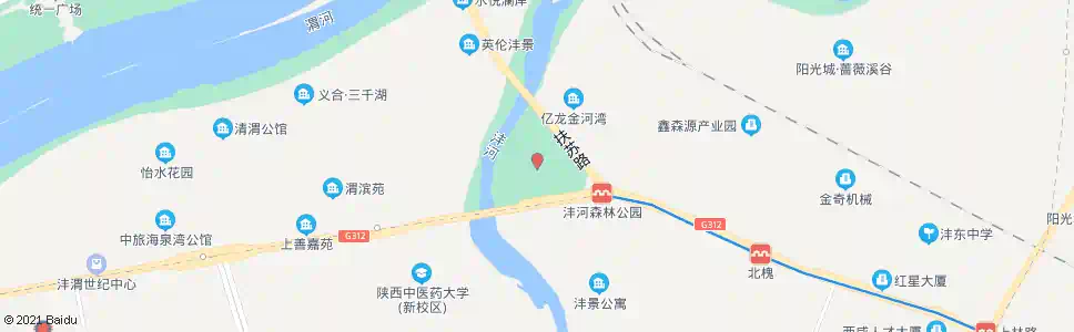 咸阳沙河风情园_公交站地图_咸阳公交_妙搜公交查询2025