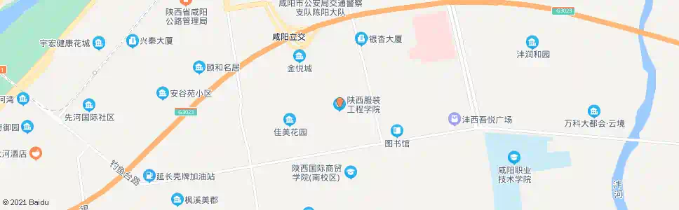 咸阳服装学院_公交站地图_咸阳公交_妙搜公交查询2025
