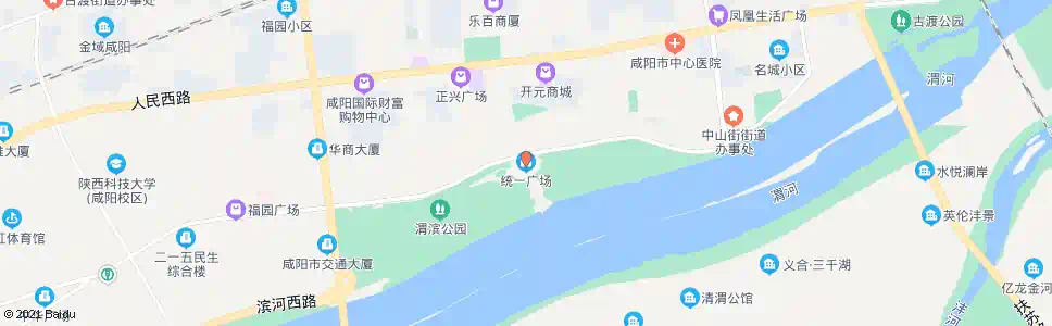 咸阳统一广场_公交站地图_咸阳公交_妙搜公交查询2025