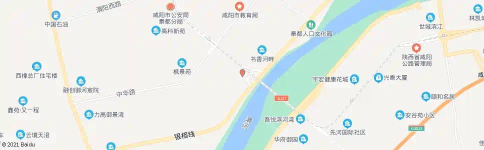 咸阳三号桥北_公交站地图_咸阳公交_妙搜公交查询2025