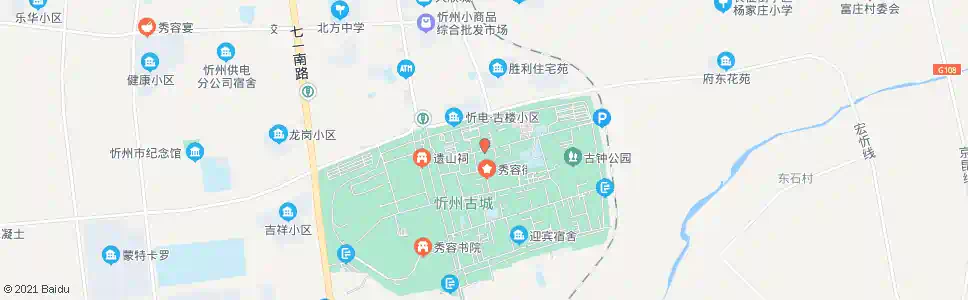 忻州学道街_公交站地图_忻州公交_妙搜公交查询2025