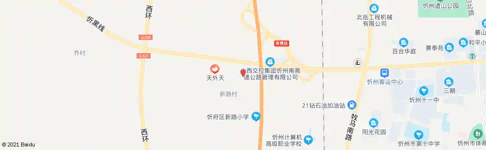 忻州利民西街口_公交站地图_忻州公交_妙搜公交查询2025