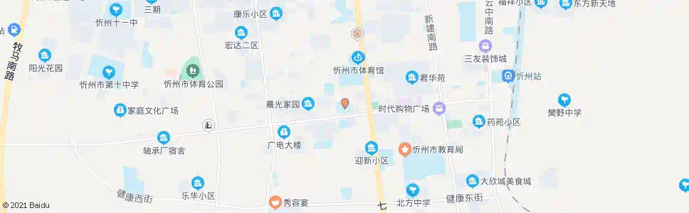 忻州忻州六中_公交站地图_忻州公交_妙搜公交查询2025
