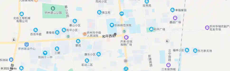 忻州忻州师院_公交站地图_忻州公交_妙搜公交查询2025