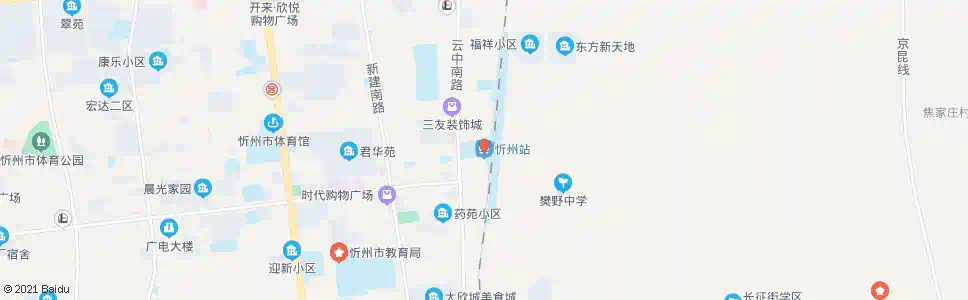 忻州忻府区公路段_公交站地图_忻州公交_妙搜公交查询2025