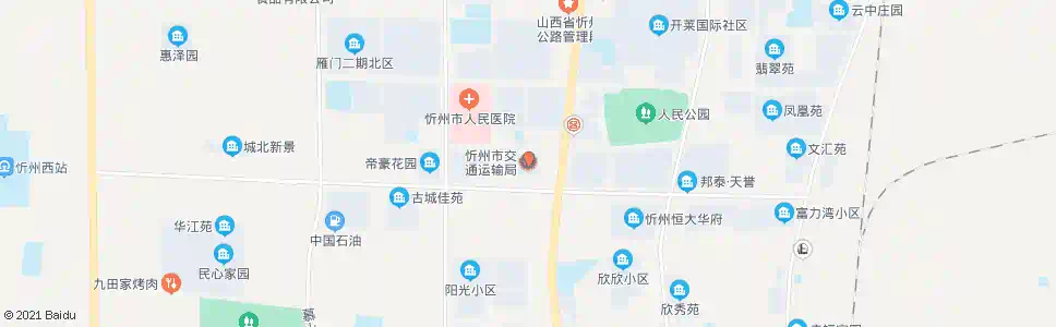 忻州交通征费处_公交站地图_忻州公交_妙搜公交查询2025