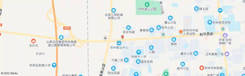 忻州悦华酒店_公交站地图_忻州公交_妙搜公交查询2025