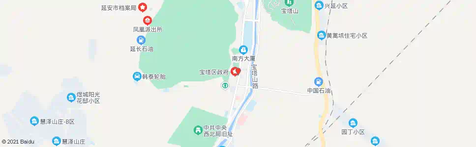 延安区委党校_公交站地图_延安公交_妙搜公交查询2025