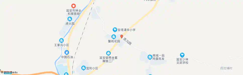 延安姚农家属区_公交站地图_延安公交_妙搜公交查询2025