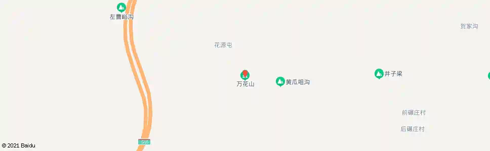 延安万花(万花山庄)_公交站地图_延安公交_妙搜公交查询2025