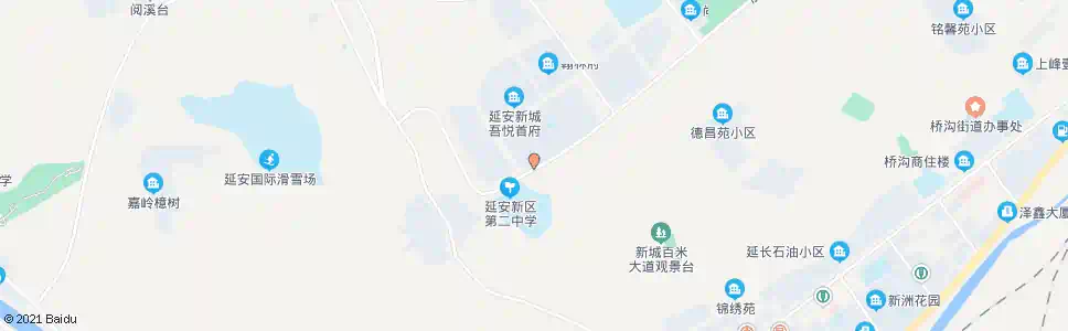 延安二中_公交站地图_延安公交_妙搜公交查询2025