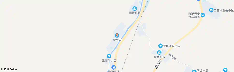 延安虎头园小区_公交站地图_延安公交_妙搜公交查询2025