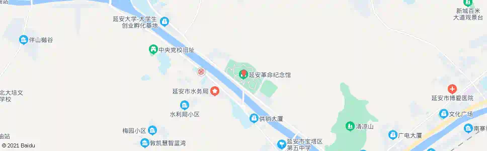 延安王家坪革命纪念馆_公交站地图_延安公交_妙搜公交查询2025