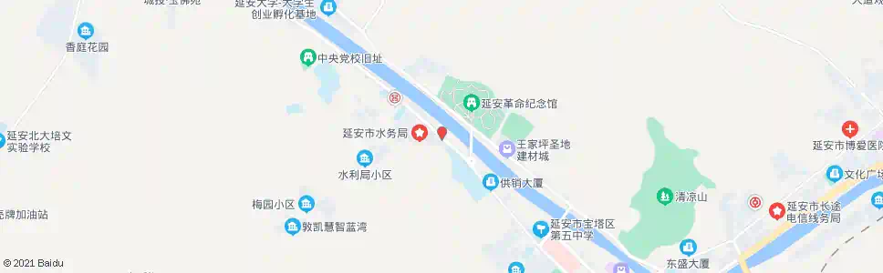 延安文化沟沟口_公交站地图_延安公交_妙搜公交查询2025