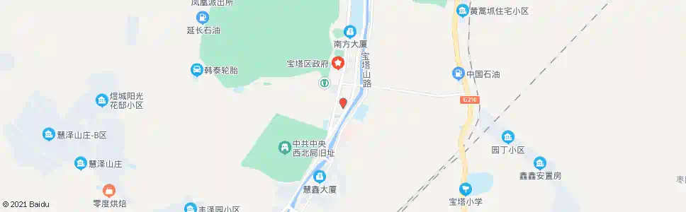 延安市场沟_公交站地图_延安公交_妙搜公交查询2025