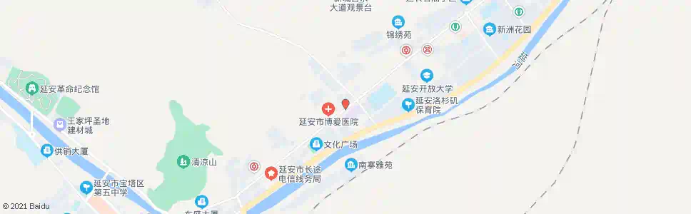 延安东兴广场_公交站地图_延安公交_妙搜公交查询2025