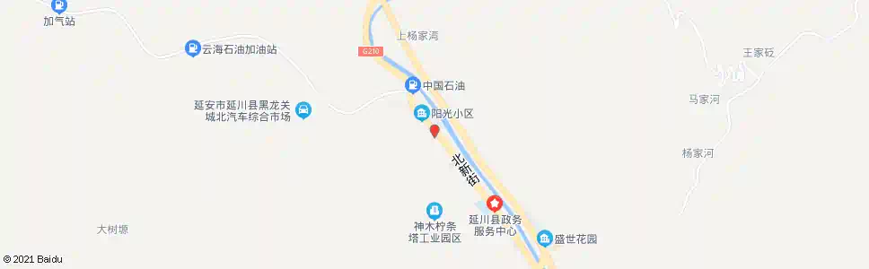 延安三中_公交站地图_延安公交_妙搜公交查询2025