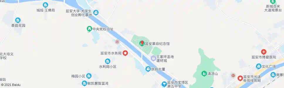 延安延安革命纪念馆_公交站地图_延安公交_妙搜公交查询2025