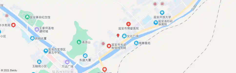 延安热电厂_公交站地图_延安公交_妙搜公交查询2025