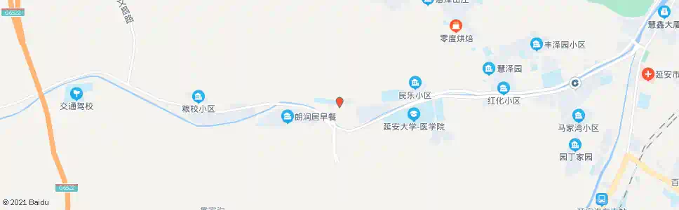 延安财校_公交站地图_延安公交_妙搜公交查询2025