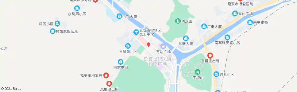 延安延大附院_公交站地图_延安公交_妙搜公交查询2025