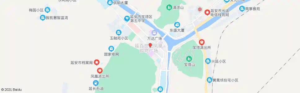 延安凤凰广场_公交站地图_延安公交_妙搜公交查询2025