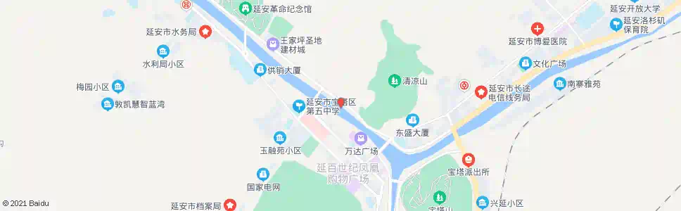 延安市二建公司_公交站地图_延安公交_妙搜公交查询2025