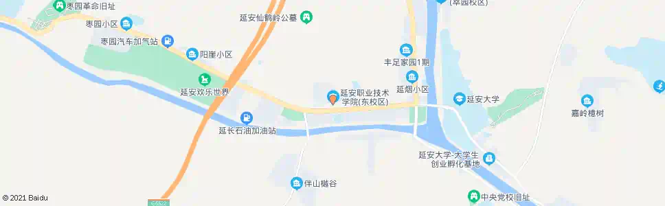 延安卫校_公交站地图_延安公交_妙搜公交查询2025