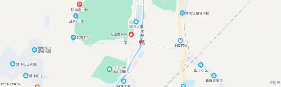 延安桥沟市场_公交站地图_延安公交_妙搜公交查询2025