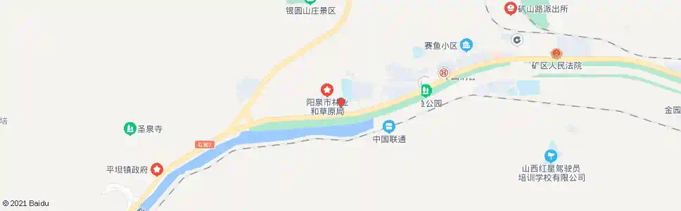阳泉银圆山庄_公交站地图_阳泉公交_妙搜公交查询2025