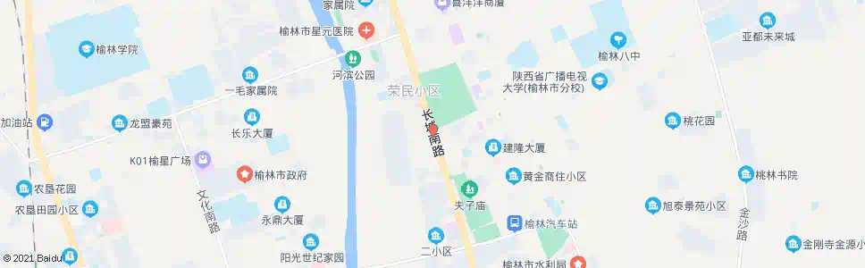 榆林钟楼下巷_公交站地图_榆林公交_妙搜公交查询2025