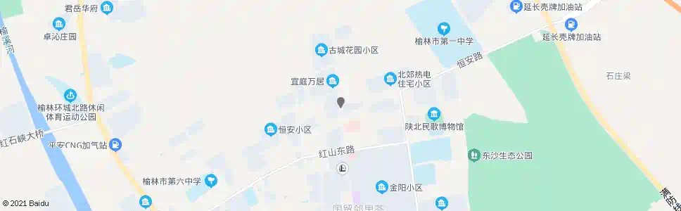 榆林银沙北路_公交站地图_榆林公交_妙搜公交查询2025